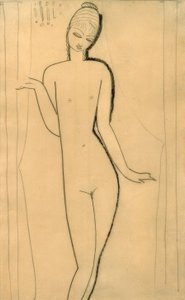 فتاة عارية عارية - caryatid بواسطة أميديو موديجلياني