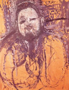 Portrait of Diego Rivera, by Amedeo Modigliani (1884-1920), oil and tempera on canvas بواسطة أميديو موديجلياني