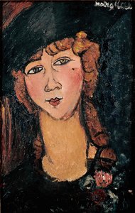 صورة لولوت لوحة بواسطة أميديو موديلياني (1884-1920) 1917 صن. 0،35x0،55 م باريس ، المتحف الوطني للفن الحديث بواسطة أميديو موديجلياني