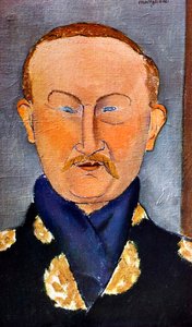 صورة الرسام ليون باكست 1866-1924 ، 1917 بواسطة أميديو موديجلياني