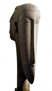 رئيس. رئيس. النحت لأميديو موديلياني (1884-1920) بواسطة أميديو موديجلياني