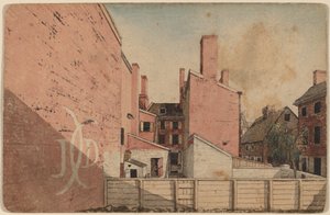 منظر من نافذة شرقية في Old Sugar House ، رقم 3 Norris 'Alley ، فيلادلفيا بواسطة القرن التاسع عشر الأمريكي
