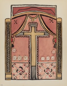اللوحة 13: التصاميم ذات الصليب ، Chimayo: من مجموعة "التصاميم الاستعمارية الإسبانية لنيو مكسيكو" بواسطة القرن العشرين الأمريكي