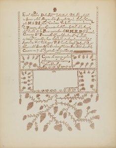 اللوحة 3: كتاب زيارات بيكوس: من ملف "التصاميم الاستعمارية الإسبانية لنيو مكسيكو" بواسطة القرن العشرين الأمريكي
