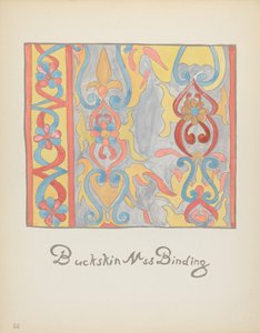 اللوحة 48: تصميم جلد الغزال: من محفظة "التصاميم الاستعمارية الإسبانية لنيو مكسيكو" بواسطة القرن العشرين الأمريكي