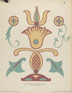 San Juan Capistrano Mission Border Design من حافظة "Art Decorative Art of Spanish California" بواسطة القرن العشرين الأمريكي