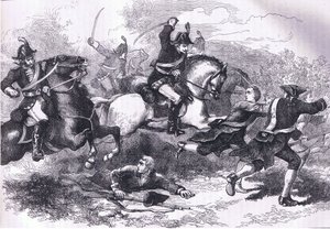 روت من المجندين المخلصين ، رسم توضيحي من Cassells History of the United States نشره Cassell، Petter & Galpin، c1900 (litho) بواسطة مدرسة اللغة الإنجليزية الأمريكية