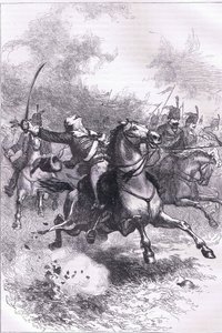 شحنة Pulaski ، رسم توضيحي من Cassells History of the United States نشره Cassell ، Petter & Galpin ، c1900 (litho) بواسطة مدرسة اللغة الإنجليزية الأمريكية
