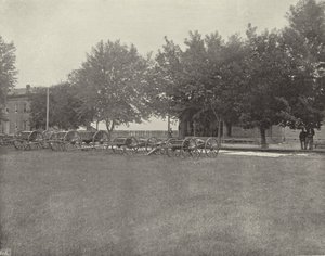 البطارية في Fort Omaha ، Nebraska (b / w photo) بواسطة المصور الأمريكي (بعد)