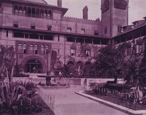 فندق بونس دي ليون ، سانت أوغسطين ، فلوريدا (b / w photo) بواسطة المصور الأمريكي (بعد)
