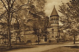 جامعة برينستون: قاعة ألكسندر (b / w photo) بواسطة المصور الأمريكي (بعد)