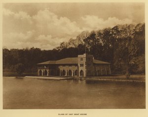 جامعة برينستون: فئة منزل القوارب عام 1887 (صورة b / w) بواسطة المصور الأمريكي (بعد)