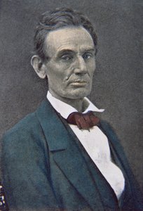 أبراهام لينكولن (1809-1865) حوالي عام 1860 (صورة ملونة) بواسطة مصور أمريكي