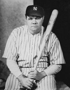 Babe Ruth, c.1927 (b/w photo) بواسطة مصور أمريكي
