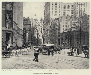 بداية برودواي في عام 1899 (صورة بالأبيض والأسود) بواسطة مصور أمريكي