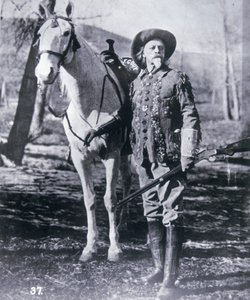 Buffalo Bill Cody (1846-1917) in his latter years (b/w photo) بواسطة مصور أمريكي