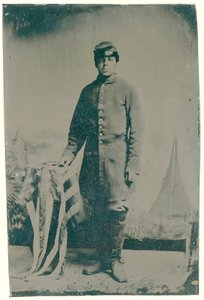 تشارلز هـ. أرنوم ، جندي في فوج مشاة المتطوعين 54 في ماساتشوستس ، 1864 (صورة صغيرة) بواسطة مصور أمريكي