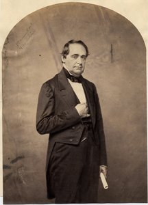 هانيبال هاملين (1809-91) ، نائب رئيس الولايات المتحدة الخامس عشر (صورة مطبوعة مملحة) بواسطة مصور أمريكي