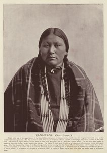 Ke-Ne-Wa-Na، Sioux Squaw بواسطة مصور أمريكي