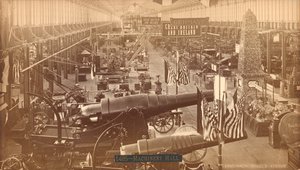 Krupps Guns ، المعرض الألماني ، Centennial International Exhibition ، فيلادلفيا ، 1876 (طباعة زينية فضية) بواسطة مصور أمريكي