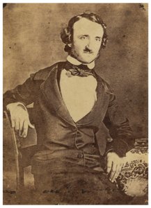 صورة جالسة لإدغار آلان بو. 1876 (Daguerreotype) بواسطة مصور أمريكي