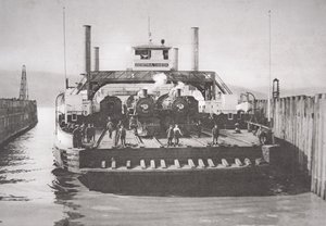 The Contra Costa Ferry, c.1920 (b/w photo) بواسطة مصور أمريكي