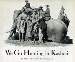 ثيودور روزفلت الثالث وإليانور بتلر ألكسندر-روزفلت يصطادان في كشمير ، 1925 بواسطة مصور أمريكي
