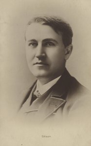 توماس إديسون (1847-1931) ، المخترع الأمريكي بواسطة مصور أمريكي