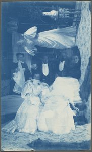 بدون عنوان (تعريض مزدوج لعدة أشخاص في الداخل)، 1890 (صورة) بواسطة مصور أمريكي