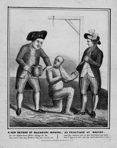 طريقة جديدة لصنع المعكرونة ، كما تمارس في بوسطن ، ج .1836 بواسطة المدرسة الأمريكية