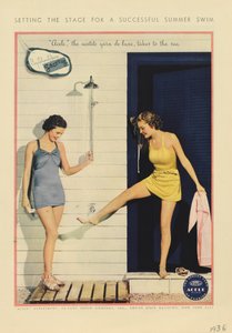 إعلان لـ DuPont Acele Yarn، 1936 بواسطة المدرسة الأمريكية