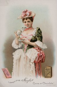 إعلان للكاكاو وشرب الشوكولاتة من شركة Huyler ، 1893 بواسطة المدرسة الأمريكية