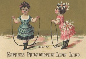 إعلان عن Napheys Philadelphia Leaf Lard ، c.1880