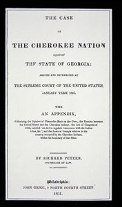 Anti-removal tract, by Cherokee Nation, in reponse to the forced removal of Indians from their homeland بواسطة المدرسة الأمريكية
