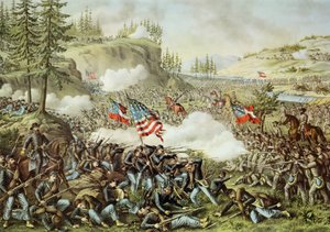 Battle of Chickamauga بواسطة المدرسة الأمريكية