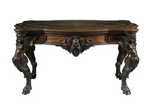 طاولة مركزية ، شركة Gustave Herter ، حوالي 1860 بواسطة المدرسة الأمريكية