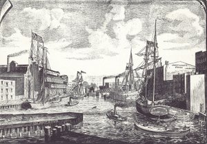 Chicago Docks بواسطة المدرسة الأمريكية