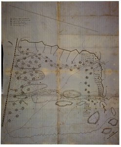 خريطة الحرب الأهلية الكونفدرالية لمعسكر جيش المسيسيبي في كورينث ، ميسيسيبي ، مايو 1862