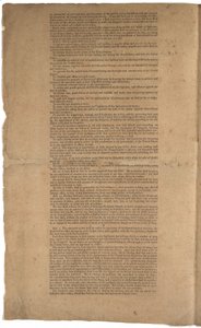 الدستور ، الطبعة الأولى ، طبع بواسطة Dunlap & Claypoole ، 17-19 سبتمبر 1787 (انظر أيضًا GLC 695933 و GLC 695935 و GLC 695936) بواسطة المدرسة الأمريكية
