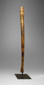 Coup Stick ، Yankton Sioux ، حوالي 1880 (خشب ، مسامير نحاسية ، صبغات وعلامات ملف ساخن) بواسطة المدرسة الأمريكية
