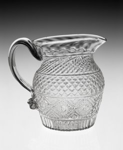 إبريق كريم ، ج. 1820-1840 (زجاج رصاص) بواسطة المدرسة الأمريكية