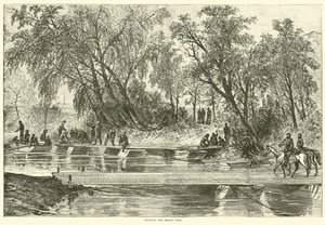 عبور شمال آنا ، مايو 1864 بواسطة المدرسة الأمريكية