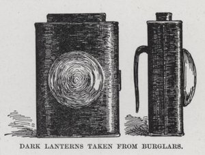 Dark Lanterns taken from Burglars (litho) بواسطة المدرسة الأمريكية