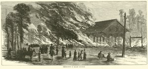 تدمير ميلن جنكشن ، نوفمبر 1864 بواسطة المدرسة الأمريكية
