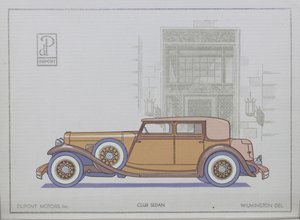 دوبونت للسيارات: كلوب سيدان ، 1921 بواسطة المدرسة الأمريكية