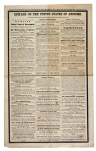 مرثية عن الولايات المتحدة الأمريكية ، c.1861 بواسطة المدرسة الأمريكية