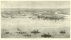 الأسطول الفيدرالي في خليج المحمول ، أغسطس 1864 بواسطة المدرسة الأمريكية