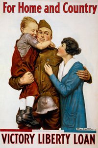 For Home and Country Liberty Loan Poster بواسطة المدرسة الأمريكية