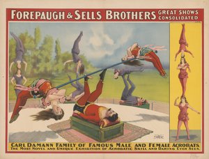 عروض Forepaugh & Sells Brothers الرائعة الموحدة ، 1899 بواسطة المدرسة الأمريكية