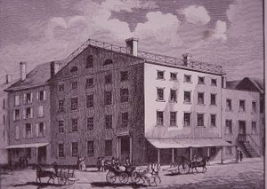 Fraunces Tavern ، مدينة نيويورك (نقش) بواسطة المدرسة الأمريكية